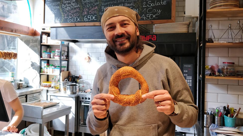 Sedat Yalcin's popular Turkish bakery sells mostly vegetarian or vegan food (Credit: Srishti Chaudhary)