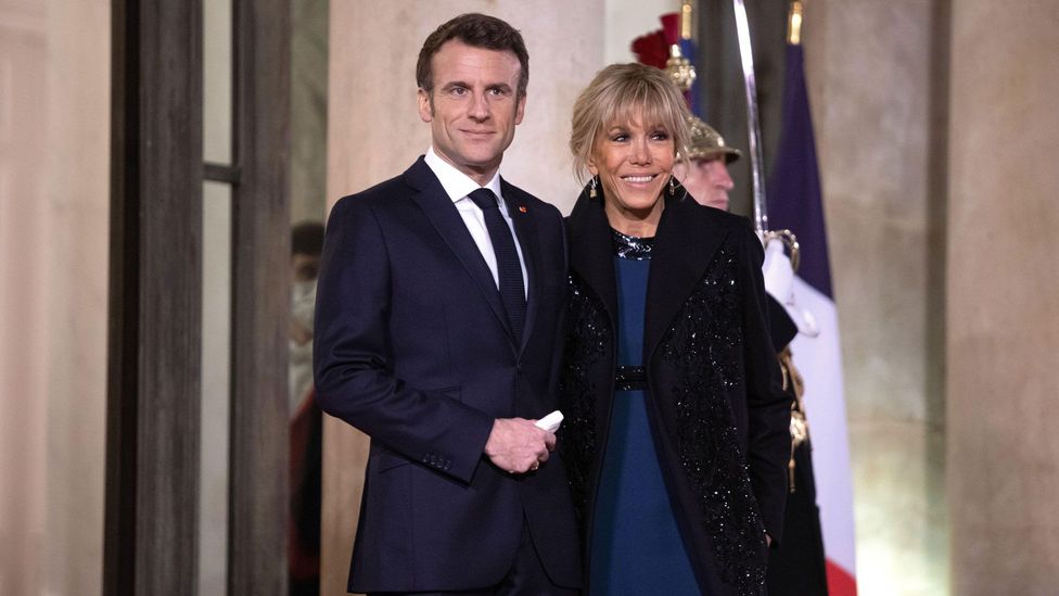 The relationship between Emmanuel and Brigitte Macron, married since 2007, has been scrutinised in the media (Credit: Alamy)