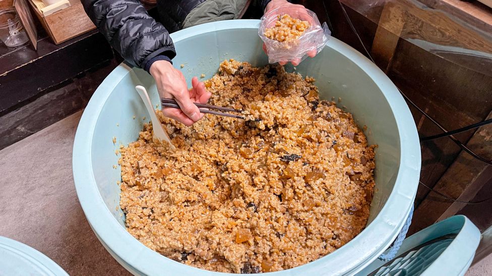 Kinzanji miso remains a popular local delicacy, enjoyed as a snack, side dish or even light meal (Credit: Tom Schiller)