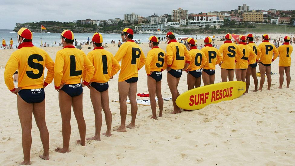 Australia launched the public health campaign "slip, slop, slap" in response to the ozone hole, which reminded people to cover up, wear suncream and seek out shade (Credit: Alamy)