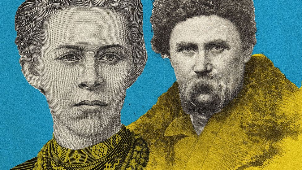 Shevcheko and Ukrainka collage (Credit: Alamy/Javier Hirschfeld)