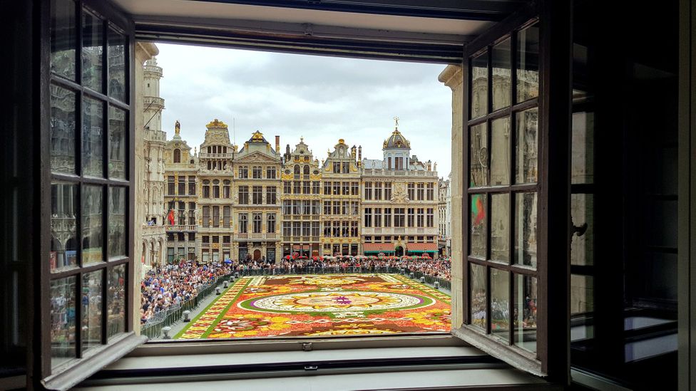 Belgium residents are looking forward to the return of the bi-annual Brussels Flower Carpet (Credit: Frans Sellies/Getty Images)