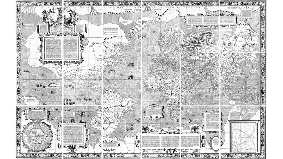 Mercator's original projection from 1569 (Credit: Wikimedia Commons)