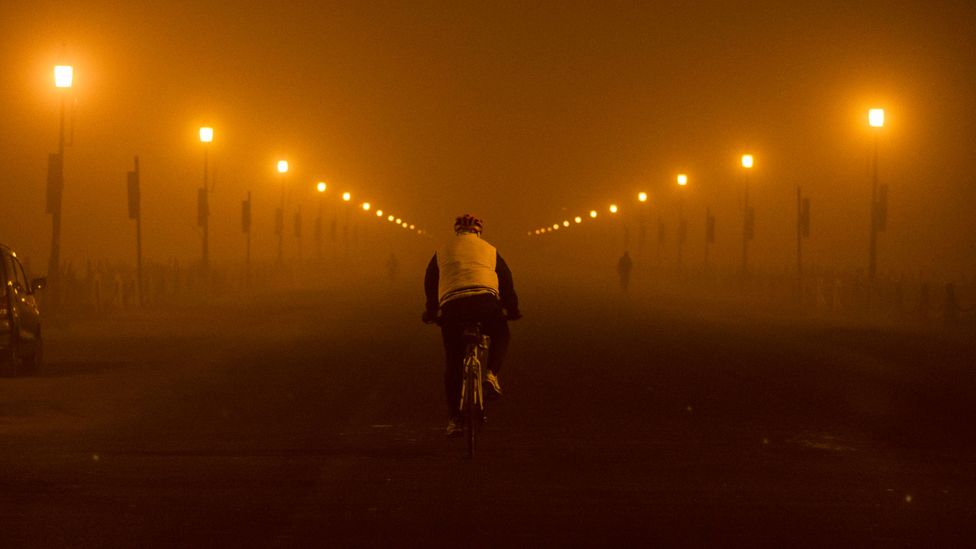 A significant proportion of New Delhi's air pollution is generated outside the city bounds by burning crop fields after harvest (Credit: Getty Images)