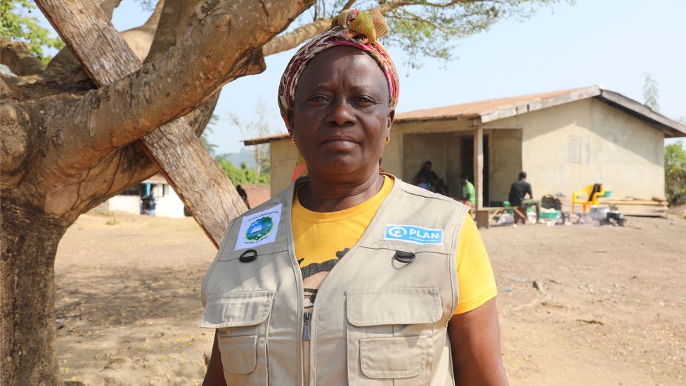 "The threats can come from anywhere at any time," says Amelia Paye, a former farmer who has been a community health worker in Gipo since 2016 (Credit: Peter Yeung)
