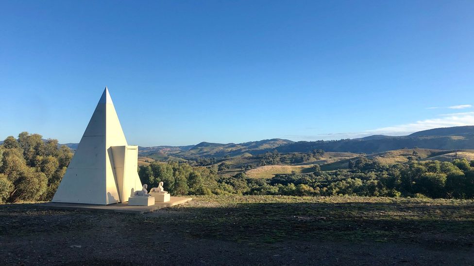 Atlantium has a 4m-high (13ft) pyramid called Capitaline Column for ceremonial purposes (Credit: Jessica Mudditt)