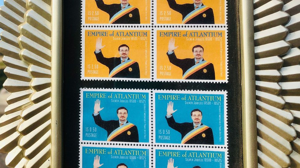 Atlantium has printed its own set of stamps (Credit: Jessica Mudditt)