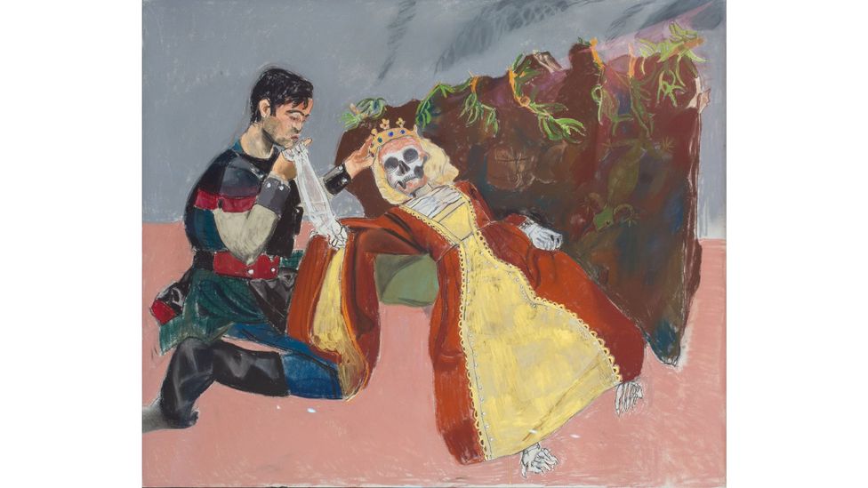 Like much of Paula Rego's work, her portrait of Inês both captivates and unsettles (Credit: The Women's Art Collection, Murray Edwards College/Paula Rego)