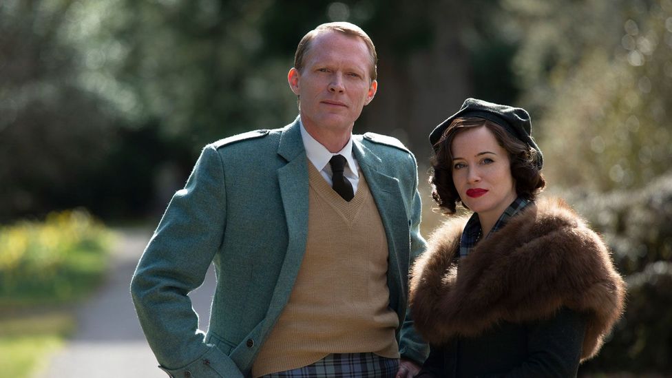 A Very British Scandal stars Paul Bettany and Claire Foy as the Duke and Duchess of Argyll, who were embroiled in a very public divorce (Credit: BBC)