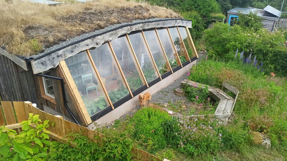 Lackan Cottage Farm in Northern Ireland has been retrofitted with solar panels, a small wind turbine and double glazing. (Credit: Lackan Cottage Farm)