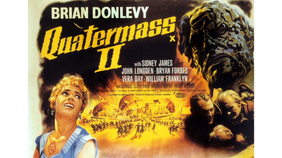 The Quatermass TV serials were matched by film versions that kickstarted Hammer Studios' turn towards horror (Credit: Alamy)