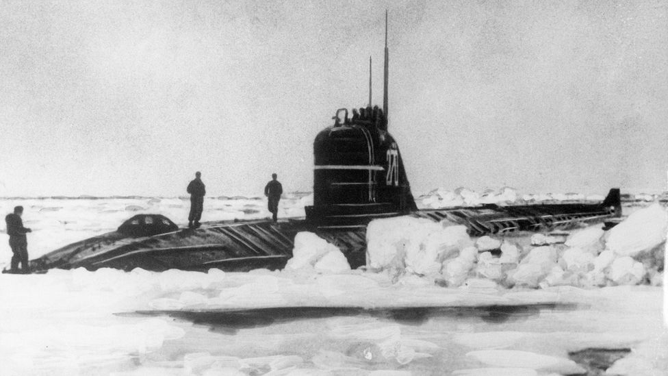 Soviet submarines followed in USS Nautilus's wake, also reaching the frozen North Pole (Credit: Getty Images)