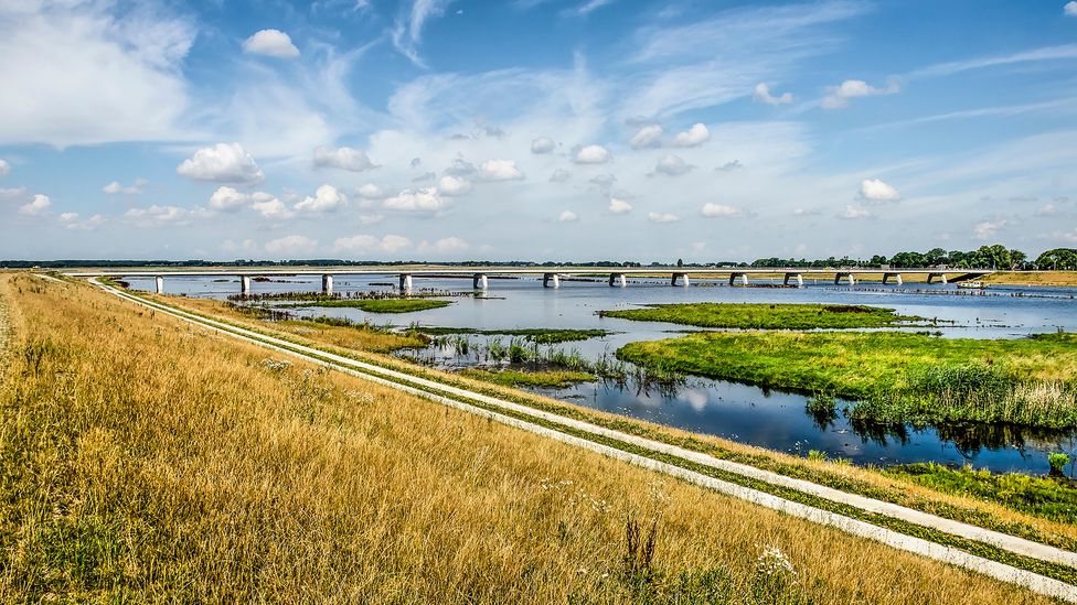 Some argue the UK should emulate the Netherlands' flood management model - the low-lying country has been battling rising water for centuries (Credit: Alamy)