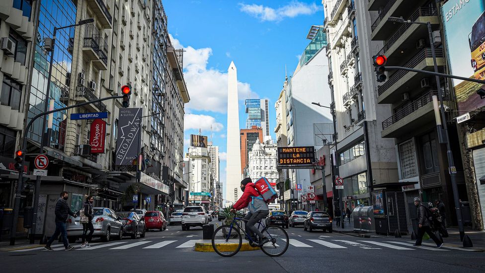 Avenida Corrientes is Buenos Aires' answer to Broadway or the West End (Credit: Marcelo Endelli/Getty Images)