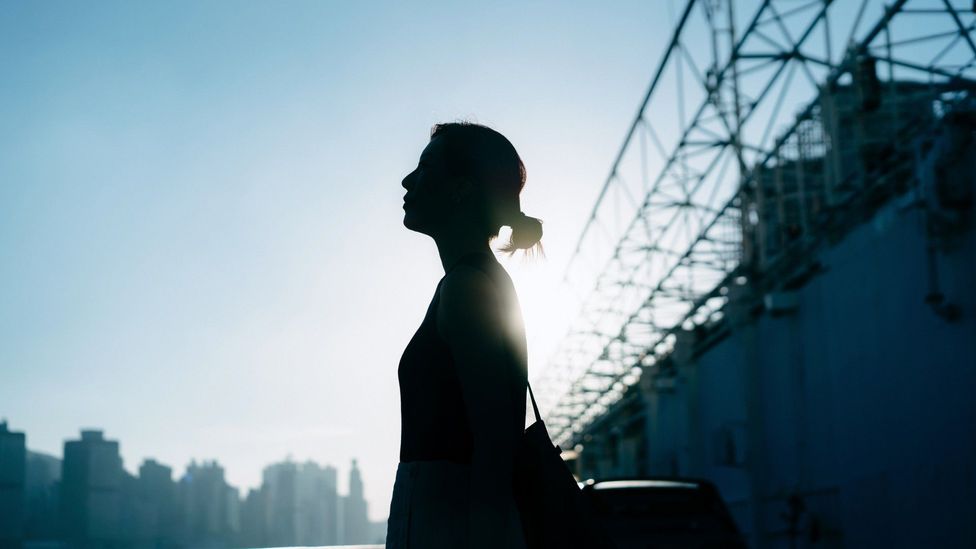 Silhouette of a professional woman