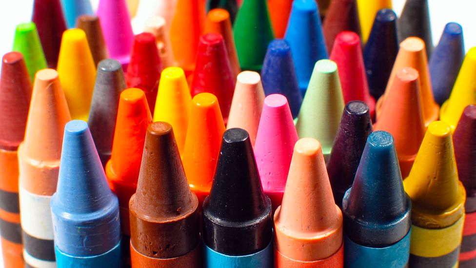 Despite the wide array of crayons on offer, children will often reach for a preferred colour time after time (Credit: Alamy)