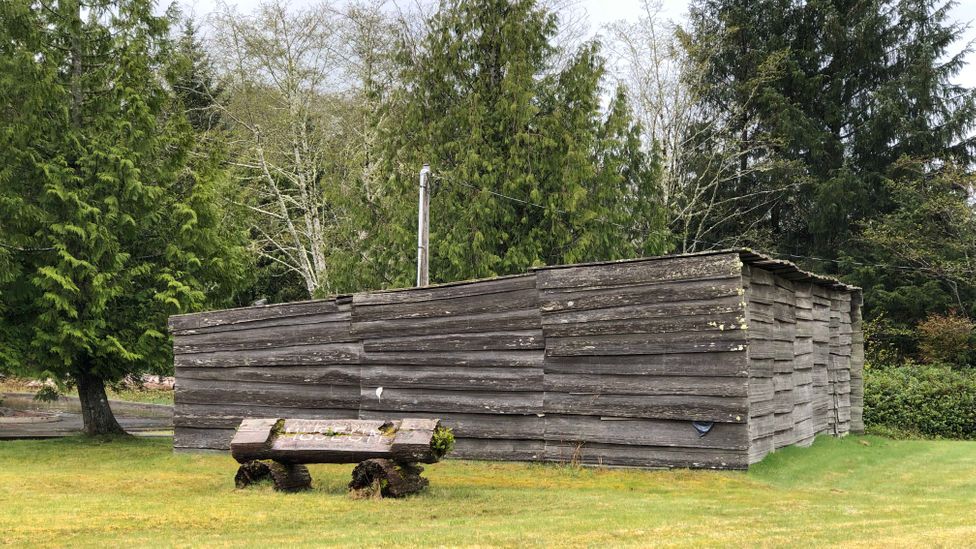 The museum includes a reconstruction of a wooden Makah house among hundreds of other artefacts (Credit: Brendan Sainsbury)