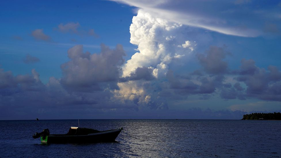 Few submarine eruptions have been documented because they are hidden beneath the water, making detection difficult (Credit: Mary Lyn Fonua/AFP/Getty Images)