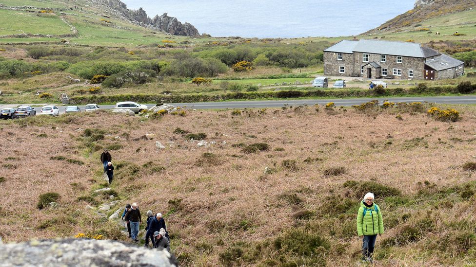 Cornwall residents take part in a walk to celebrate International Dark Skies Week 2022 (Credit: Frankie Adkins)