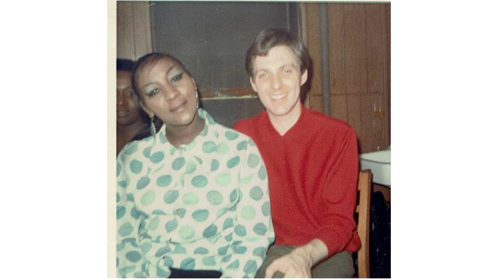 The duo – snapped here backstage – were the first interracial pair to record a love song in the US (Credit: Billy Vera)