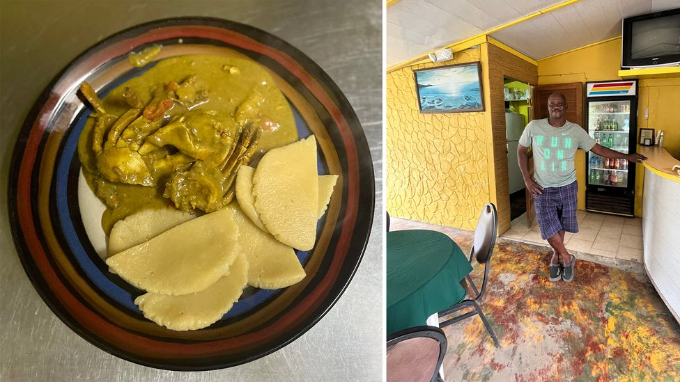 Sherwin Clark's restaurant, Marguerite's, is one of the best places to eat crab and dumpling in Tobago (Credit: Abigail Blasi)