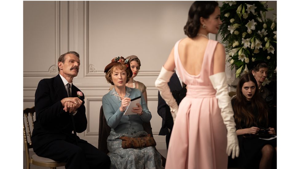 The film Mrs Harris Goes to Paris stars Lesley Manville as widowed cleaning lady Ada Harris (Credit: Dávid Lukács / 2021 Ada Films Ltd)
