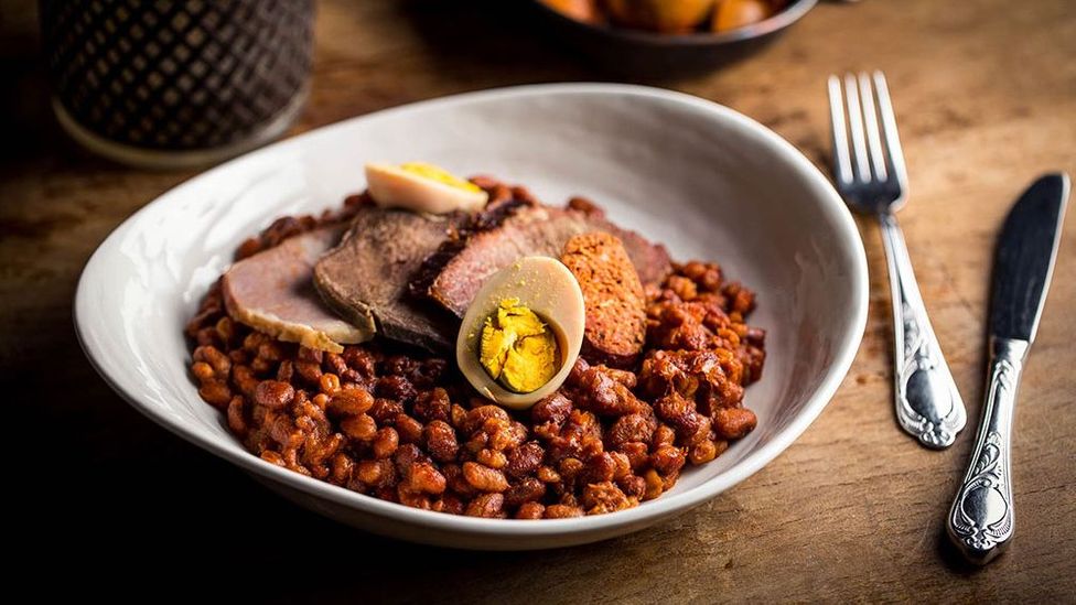 Cholent, a savory slow-cooked stew (Credit: Rosenstein Restaurant)