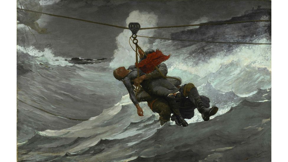 National Gallery's director Gabriele Finaldi says that Homer explored 'the struggle for survival and personal isolation' – as in The Life Line (Credit: Philadelphia Museum of Art)