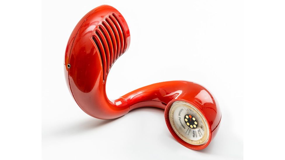 The curvy Panasonic Toot-a-Loop radio embodies the glamorous, progressive feel of late-60s plastics design (Credit: Vitra Design Museum/ Andreas Sütterlin)