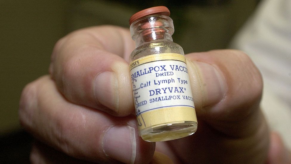 A vial of dried smallpox vaccination containing around 100 doses (Credit: Getty Images)