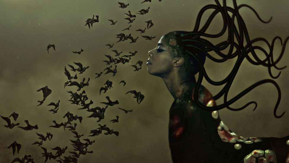 Wangechi Mutu's film installation The End of Eating Everything (2014) evokes a mythical dimension (Credit: Courtesy of the artist/ Gladstone Galley/ Victoria Miro)