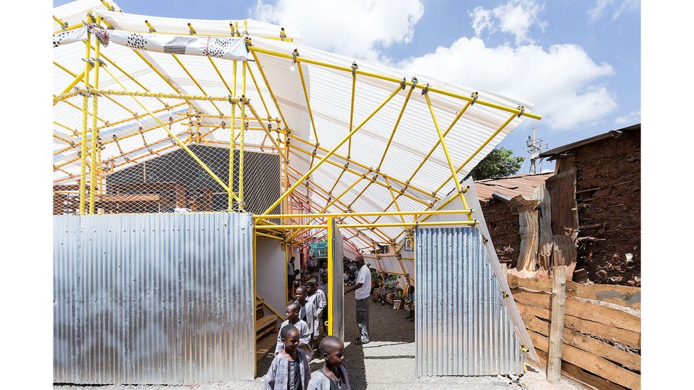 Kibera Hamlets School, SelgasCano and Helloeverything (Credit: Iwan Baan / Building for Change, Gestalten 2022)