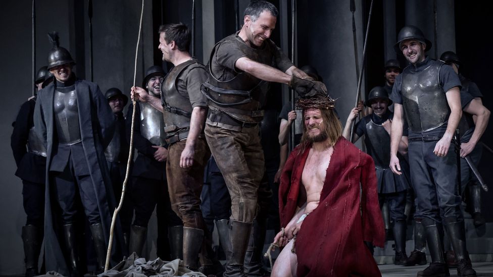 The latest staging of the Oberammergau Passion Play is running from May to October this year, having been delayed by two years because of the pandemic (Credit: Arno Declair)