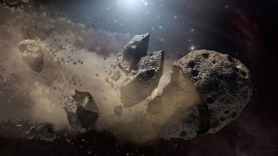 The asteroid that killed the dinosaurs hurtled towards Earth faster than a speeding bullet (Credit: Nasa/JPL-Caltech)