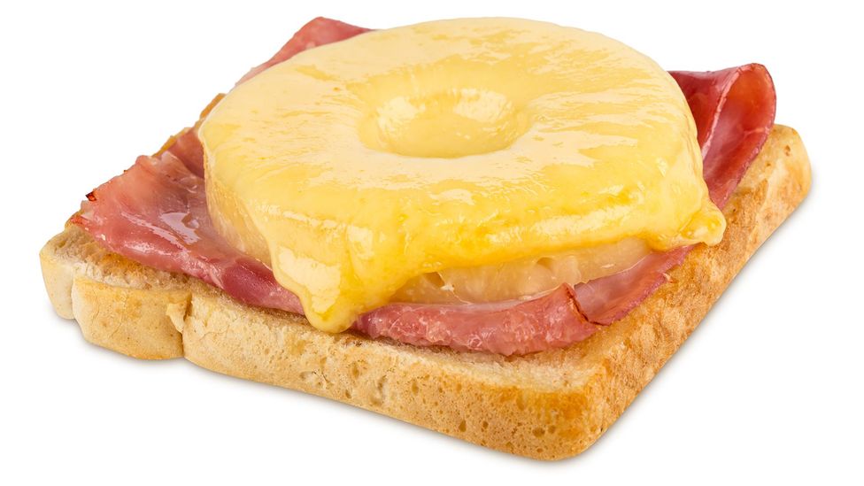 The German recipe for Toast Hawaii – melted cheese, ham and pineapple – could be considered a precursor to the Hawaiian pizza (Credit: Grafner/Getty Images)