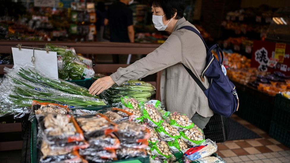 Single-use plastics which cannot be recycled are difficult to avoid in Tokyo (Credit: Charly Triballeau / Getty Images)