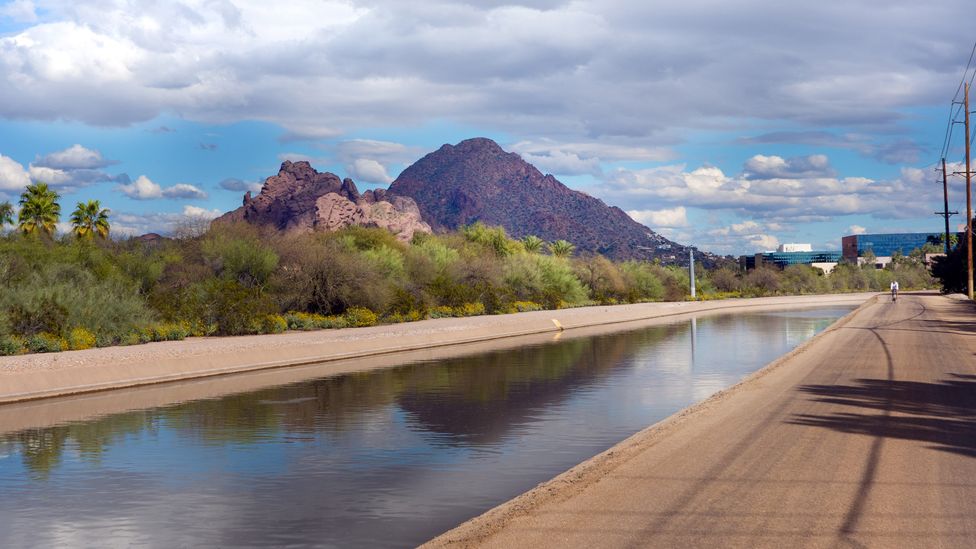 The Grand Canal is getting spruced up as part of a project to connect Phoenix's east and west suburbs in a continuous multi-use trail (Credit: BCFC/Getty Images)