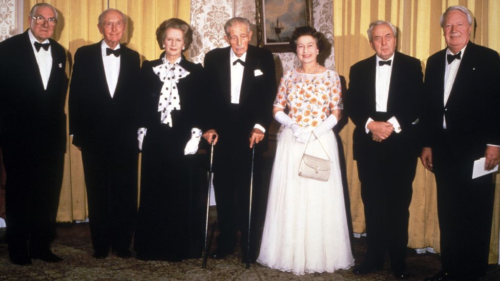 The Queen held weekly meetings with 15 British prime ministers who served during her reign and these may have subtly altered how she spoke (Credit: Hulton Archive/Getty Images)