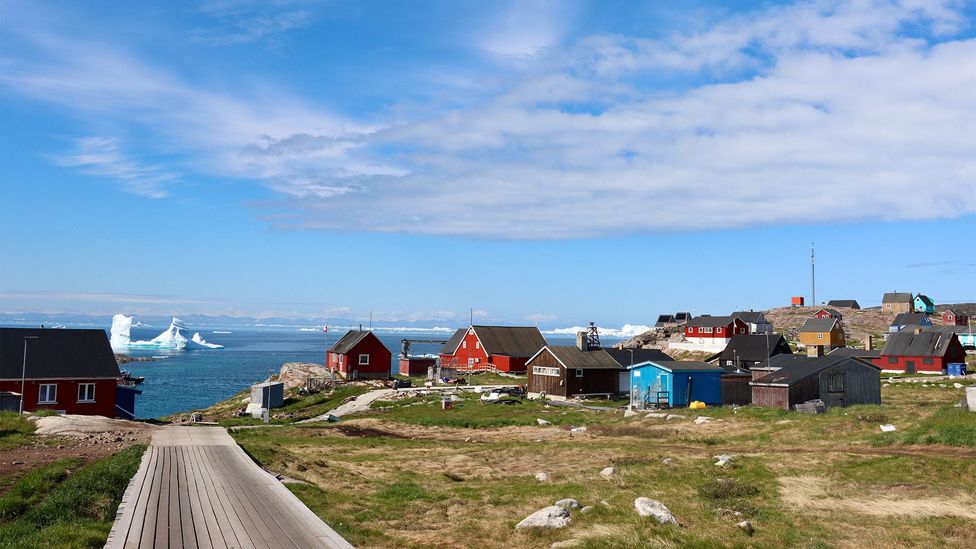 The small Greenlandic village of Ilimanaq is located more than 200km inside the Arctic Circle (Credit: Adrienne Murray Nielsen)