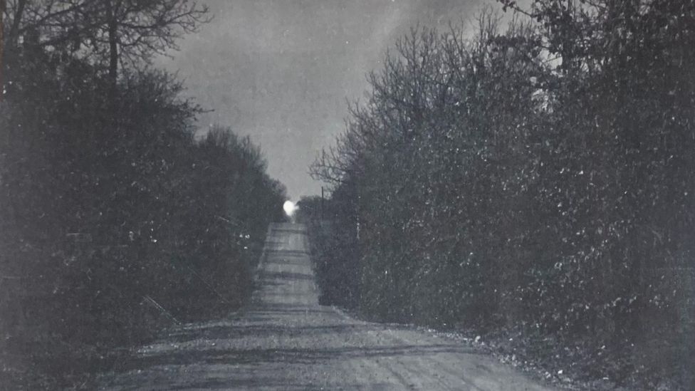 The Hornet Spook Light, photographed in 1970 by area photographer Ed Craig, remains a mystery (Credit: Ed Craig Collection at Dobson Museum and Home Archive)