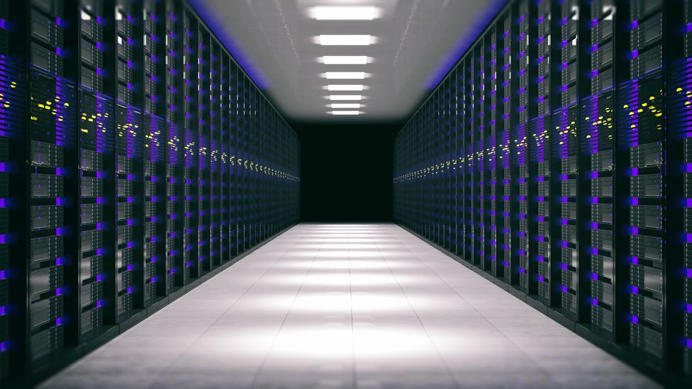 Computer storage units at a data center (Credit: Alamy)