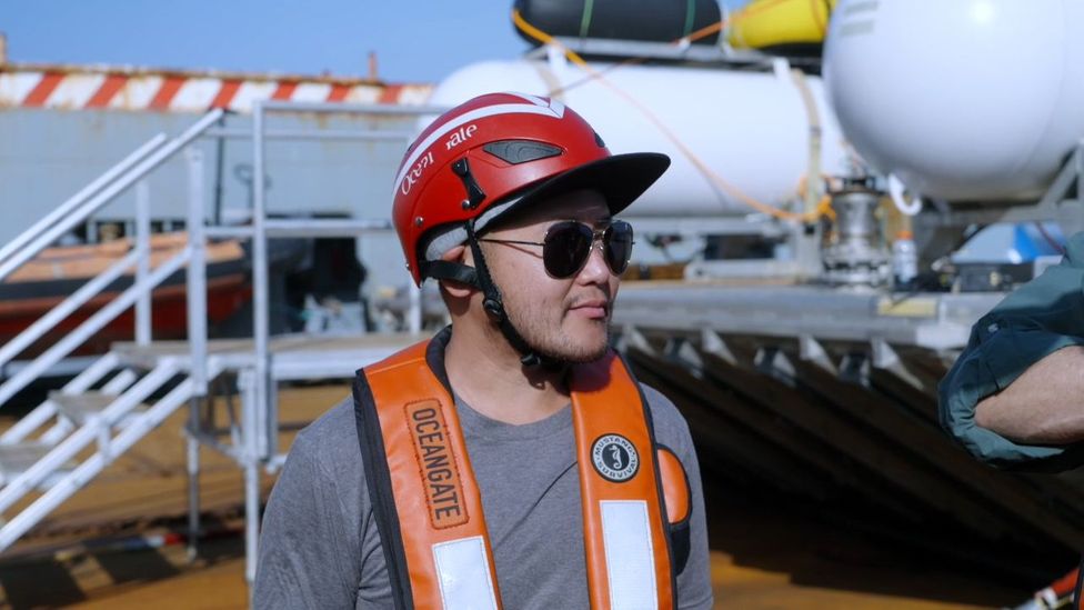 Jaden Pan is one of several "mission specialists" who get to see the Titanic up close (Credit: BBC's The Travel Show)