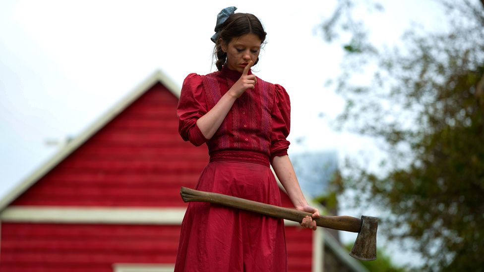 Films such as the first two parts of Ti West and Mia Goth's X trilogy (Pearl, pictured) are presenting violent women in a different light (Credit: Christopher Moss)