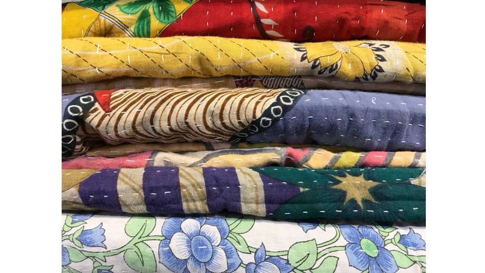 Kantha is a craft that dates back a thousand years, and was traditionally created with discarded fabrics (Credit: Getty Images)