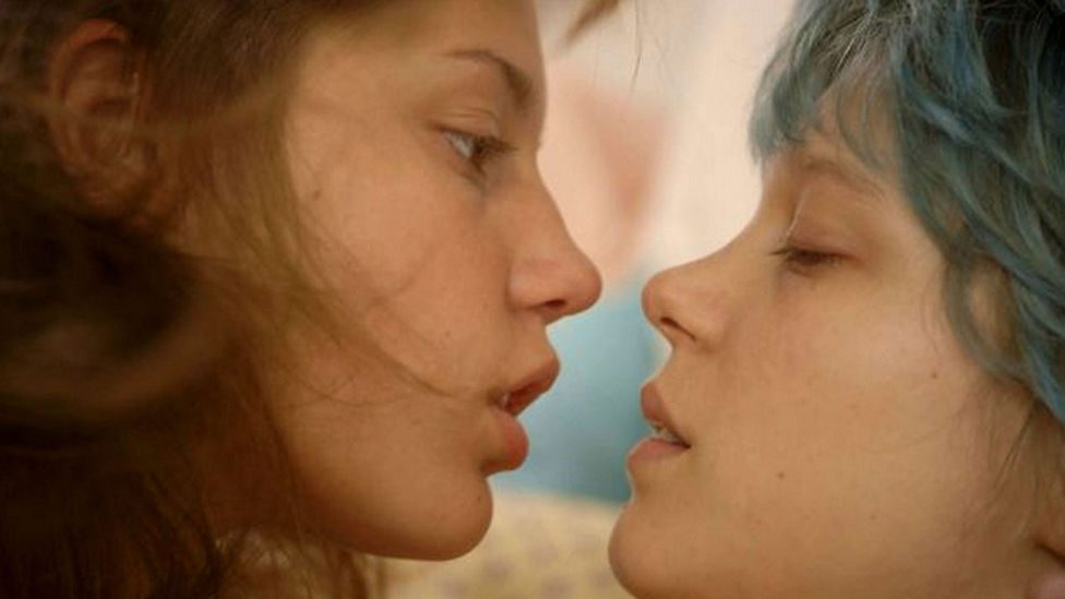 There were many objections to Blue is the Warmest Colour from those who saw its lesbian sex scenes as a fantasy of its male director (Credit: Alamy)
