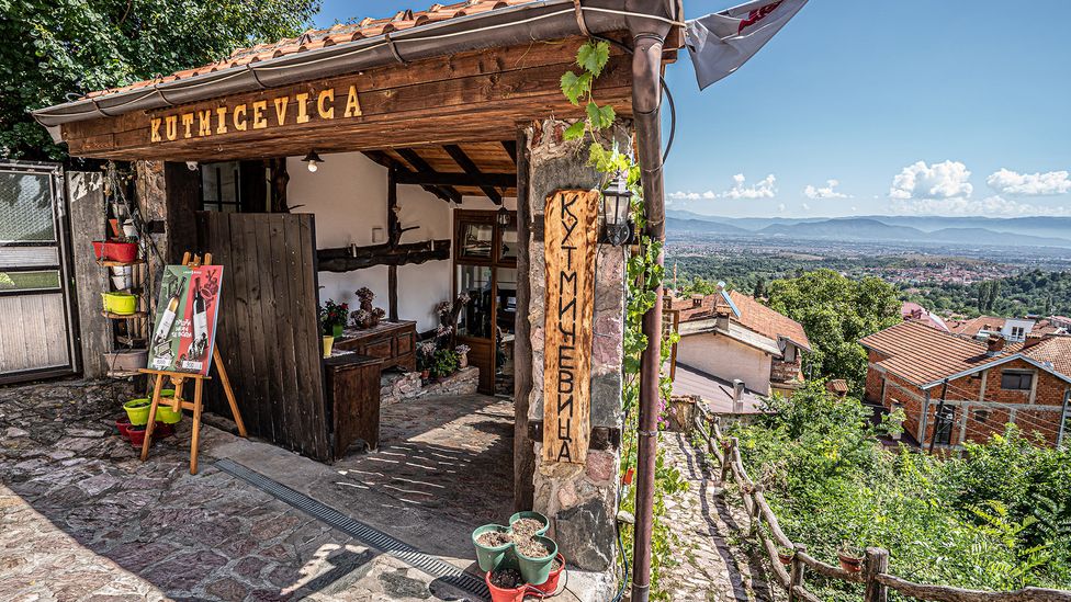 Restaurant Kutmicevica serves up local specialties cooked by Vevčani chefs (Credit: Richard Collett)