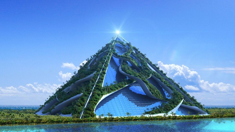Impression of futuristic pyramid city (Credit: 3000AD/Getty Images)