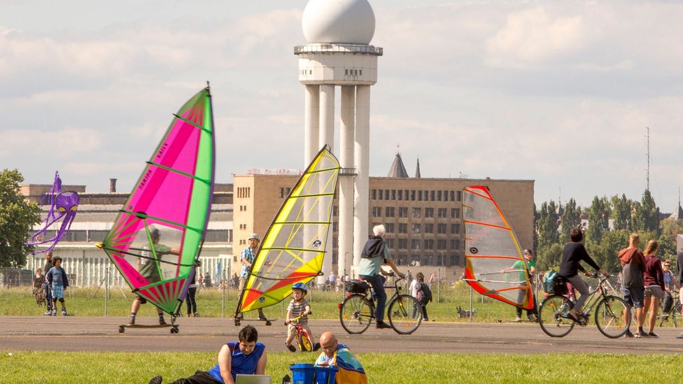 As many as 10,000 people come to Tempelhof everyday (Credit: Carsten Koall/Getty Images)