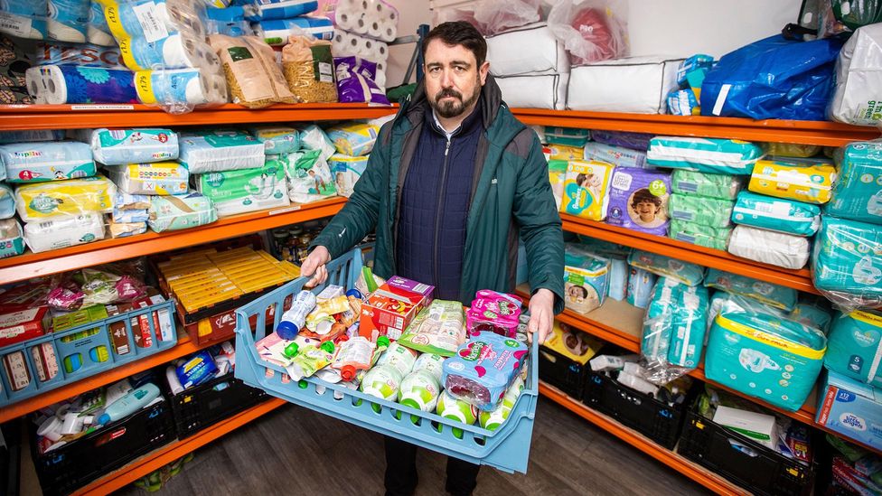 Paul Doherty is helping to set up a so-called "warm bank" in Belfast to provide residents with a warm space to visit during the winter (Credit: PA/Alamy)