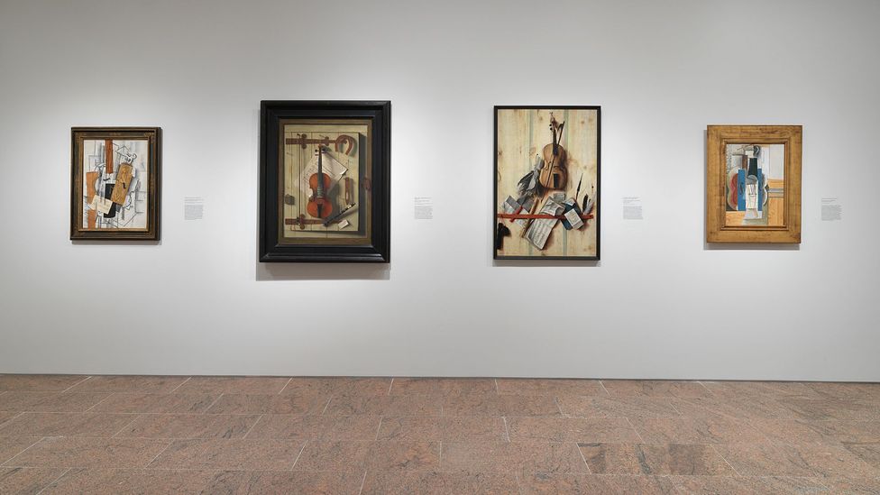 Paintings by trompe l'oeil artists of previous centuries are displayed alongside 20th-Century Cubist works at a new Met Museum exhibition (Credit: Metropolitan Museum of Art)